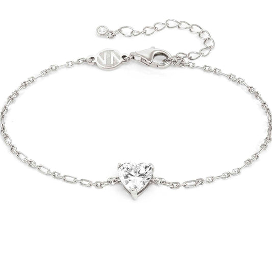SWEETROCK bracelet ed. SPARKLING LOVE, 925 silver,CZ, Silver