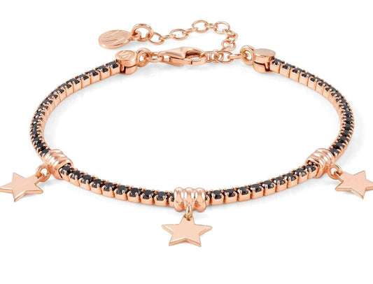 148600/033 CHIC&CHARM bracelet,925 silver & CZ,Rose Gold Star