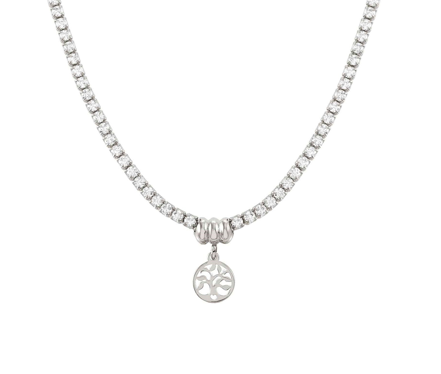 148602/047 CHIC&CHARM necklace,925 silver & CZ,Silver Tree of Life