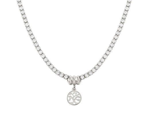 148602/047 CHIC&CHARM necklace,925 silver & CZ,Silver Tree of Life