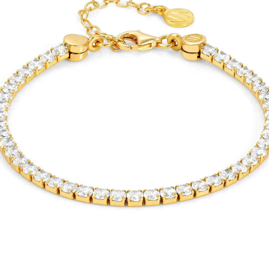 £69 CHIC & CHARM bracelet ed. CELEBRATION  925 silver,CZ (RICH) Yellow Gold 148617/012