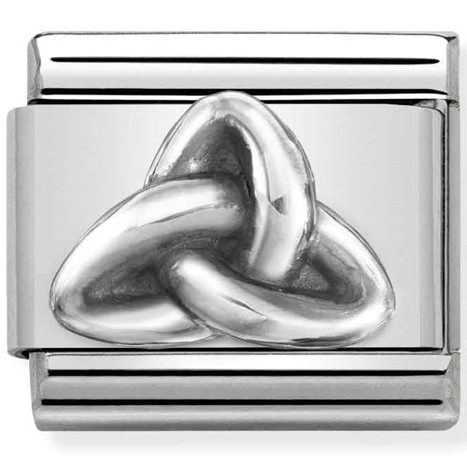 330101/54 Classic OXIDIZED  st.steel, sterling silver  Celtic Triad