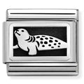 330111/36 Classic PLATES  steel & 925 silver, Seal
