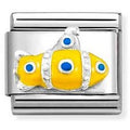 330204/29 Classic st. steel, enamel, Silver 925 Submarine