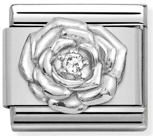 330311/12 Classic  symbols S/Steel,silver 925,CZ.Rose