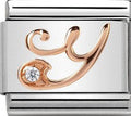 430310/25 Classic 9ct Rose Gold Letter Y