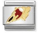 030259/07 Classic SPORTS S/steel, enamel ,& bonded yellow gold Motorbike