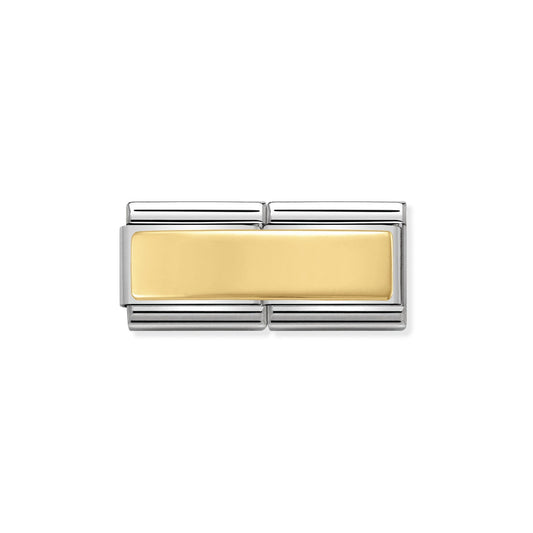 030710/01 Classic Double Smooth Plate Bonded Yellow Gold