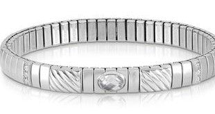 043332/010 XTE Steel Bracelet, Silver & CZ White