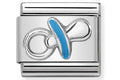 330202/40 CLASSIC SILVER  & ENAMEL BLUE DUMMY