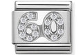 330304/24 CLASSIC SILVER CZ NUMBER 60