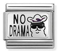 330102/50 Classic PLATES OXIDIZED S/Steel & Sterling Silver Lama NO DRAMA