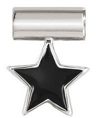 SeiMia SYMBOLS,925 silver & enamel Black Star 147118/005