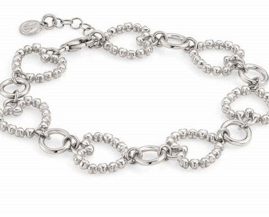 ROCK IN LOVE SILVER, bracelet,silver HEARTS 147512/010DLV