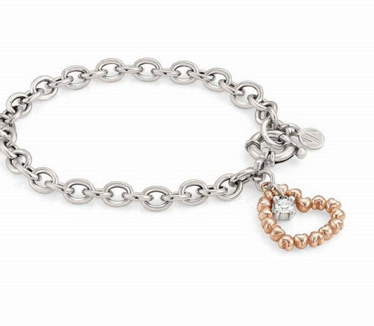 ROCK IN LOVE SILVER bracelet,925 silver & CZ Rose Gold 147514/011