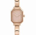 076031/025 PARIS watch, ROSEGOLD RECTANGULAR steel strap Glitter ROSE