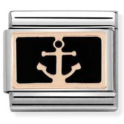 430201/18 Classic,S/steel,Bonded Rose Gold,enamel, Anchor