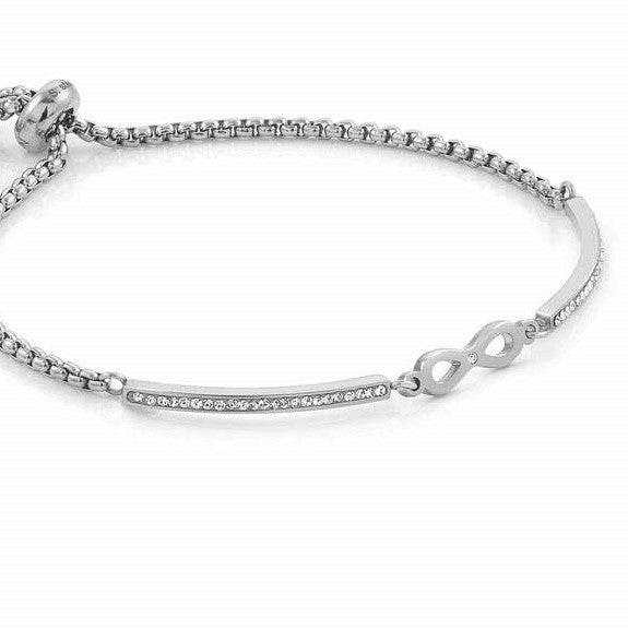 028003/024 MILLELUCI bracelet,S/steel,CZ  Infinity