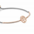 028005/017 MILLELUCI bracelet,S/steel,CZ, (ROSEGOLD - RICH VERSION) Tree life