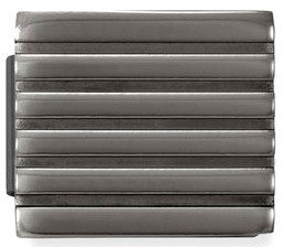 230108/07  Glam black finish steel Small Stripes