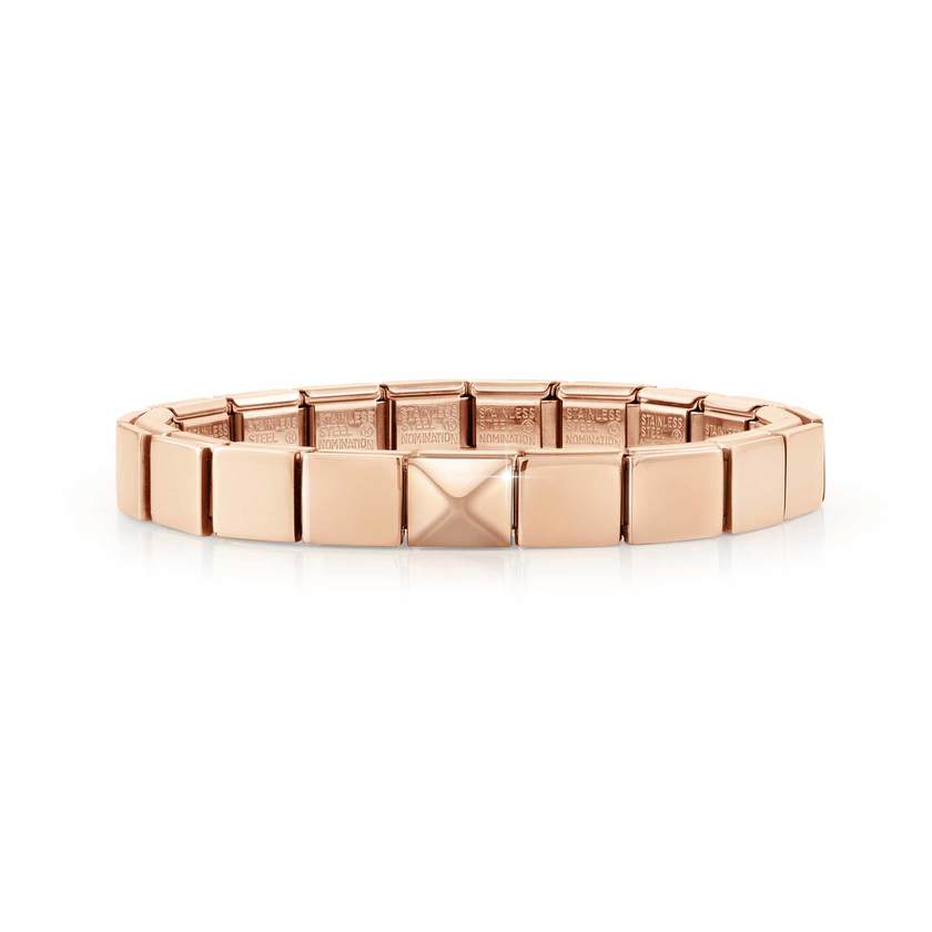 239104/01 GLAM bracelet, 1 symbol ROSE GOLD finish ,Large pyramid