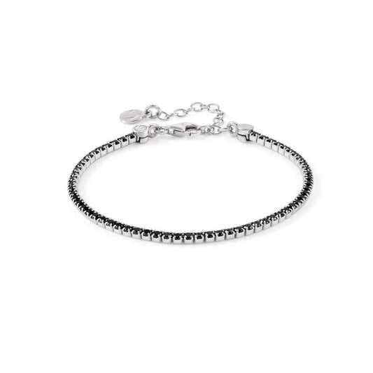 148601/042 CHIC&CHARM bracelet,925 silver & CZ RICH Silver & Black
