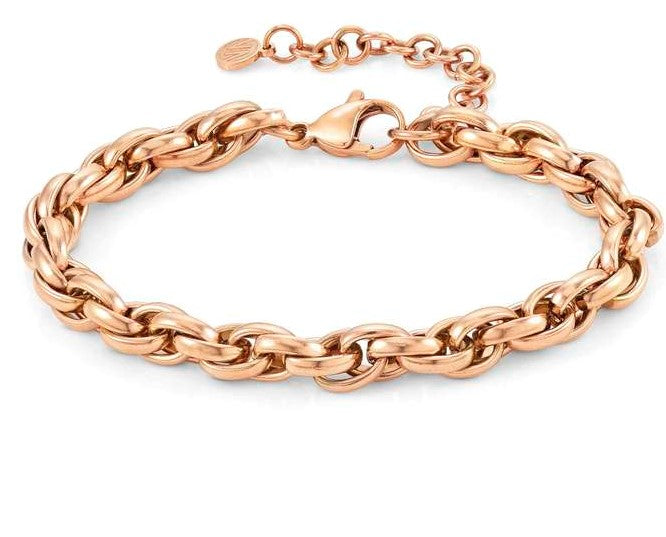 028500/011 SILHOUETTE bracelet. Steel,Rose Gold Col. PVD Coating