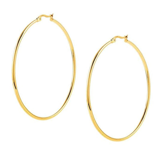 028502/012 SILHOUETTE earrings,steel,Yellow Gold Col. PVD