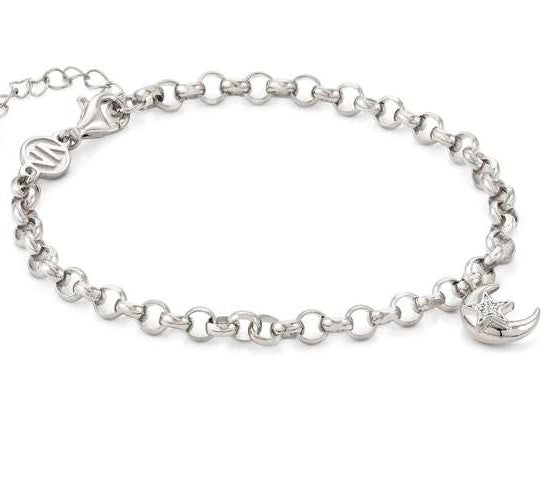SWEETROCK  ROMANCE bracelet, 925 silver,CZ Silver Moon