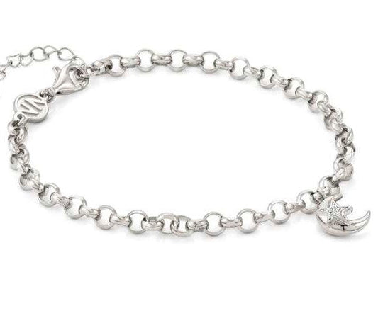 SWEETROCK  ROMANCE bracelet, 925 silver,CZ Silver Moon