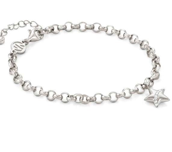 SWEETROCK,ROMANCE bracelet,925 silver,CZ,Star