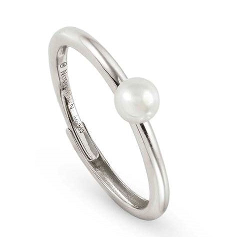 SOUL ring,925 silver,white pearl,Silver