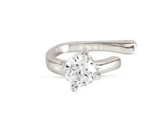 SENTIMENTAL earring,925 silver,CZ,EARCUFF SHAPE ,Round