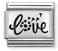 330109/59 Classic S/steel,925 silver,Love with flower