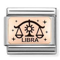 430112/07 Classic ZODIAC (IC) steel, rose gold. Libra