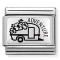 330111/25 Classic PLATES (IC) steel, 925 silver. Caravan FLOWERS