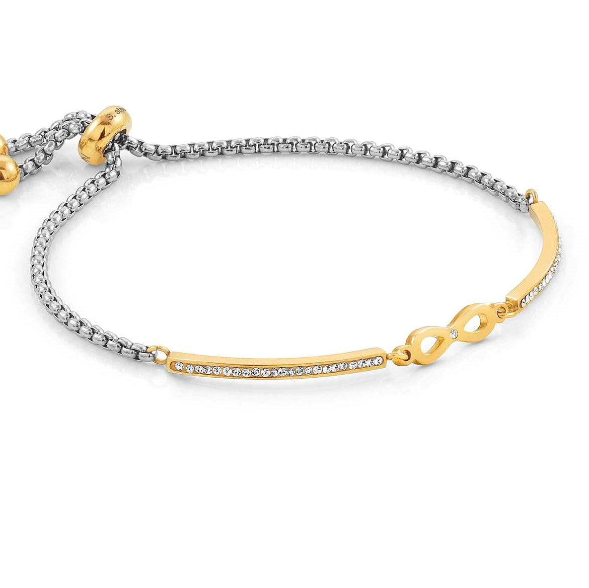 Milleluci Bracelet, Steel CZ, Gold Colour INFINITY 028006/024