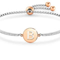 MILLELUCI bracelet S/steel,CZ, LETTER B 028007/002