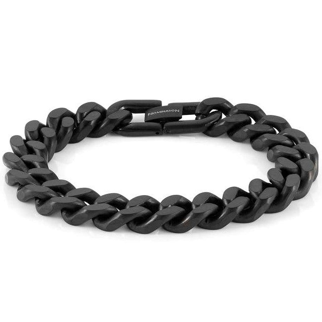 BEYOND LARGE steel bracelet.PVD Fin, Black.XTR LGE 028908/038