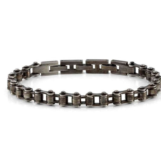 BEYOND SMALL steel bracelet.BIKE CH.Vintage Black 028918/050