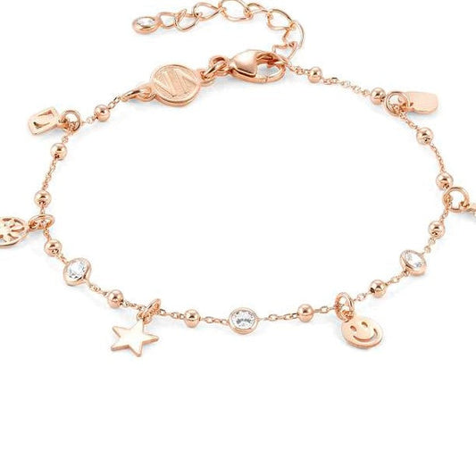 MELODIE bracelet ed, HAPPY, 925 silver,cz,Mixed LIFE Rose gold. 147720/075