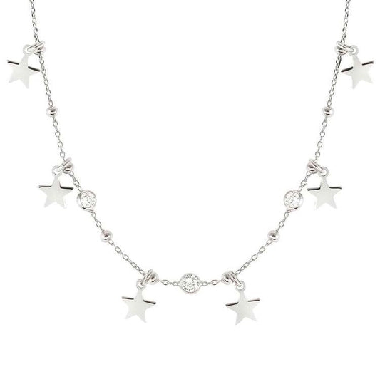 MELODIE series ed, HAPPY,925 silver,CZ Silver Star