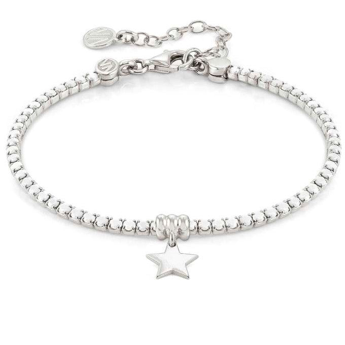 CHIC & CHARM bracelet ed,COLORS,925 silver,cz.WHITE OPAL star 148611/031
