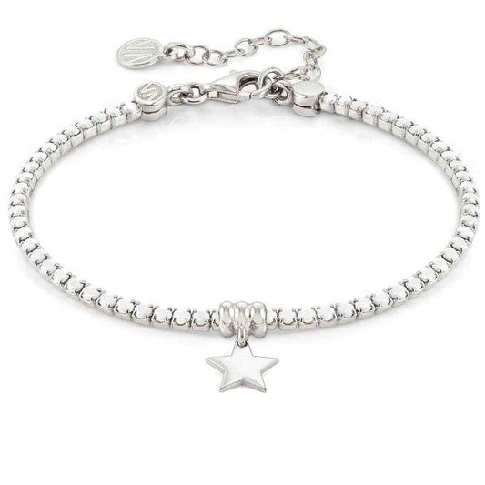 CHIC & CHARM bracelet ed,COLORS,925 silver,cz.WHITE OPAL star 148611/031