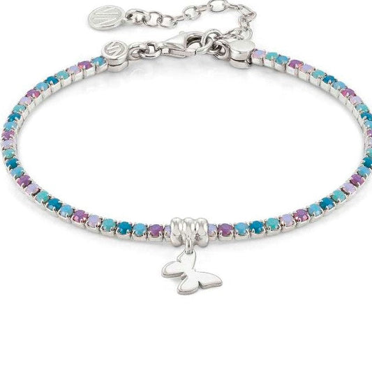 CHIC & CHARM bracelet ed,COLORS,925 silver,cz,MIXED butterfly 148611/037