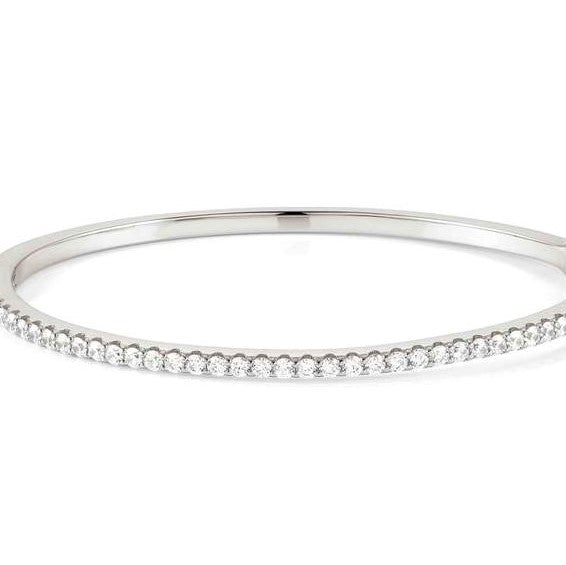LOVELIGHT bracelet in 925 silver and cz (SMALL HARD) (E) (008_WHITE Silver finish)