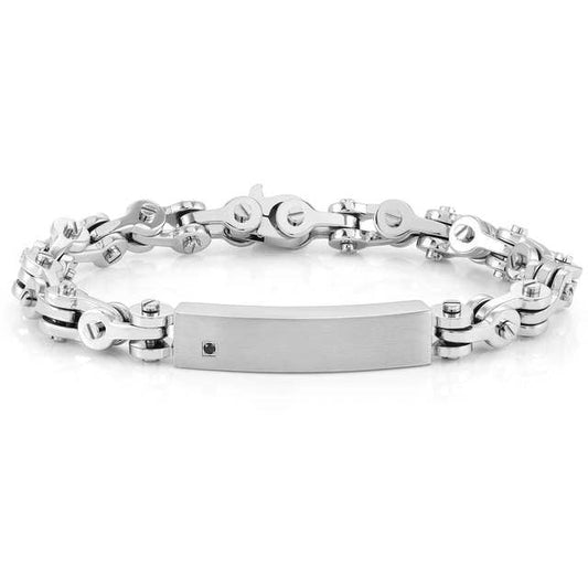 STRONG bracelet ed. DIAMOND, steel, BLACK diamond BIKE MEDIUM 028317/036