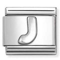 330113 /10 Classic LETTER J S/steel. 925 silver