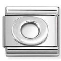330113/15 Classic LETTER O S/steel. 925 silver