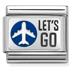 330206/31 Classic S/Steel, 925 sterling silver, enamel Let's go